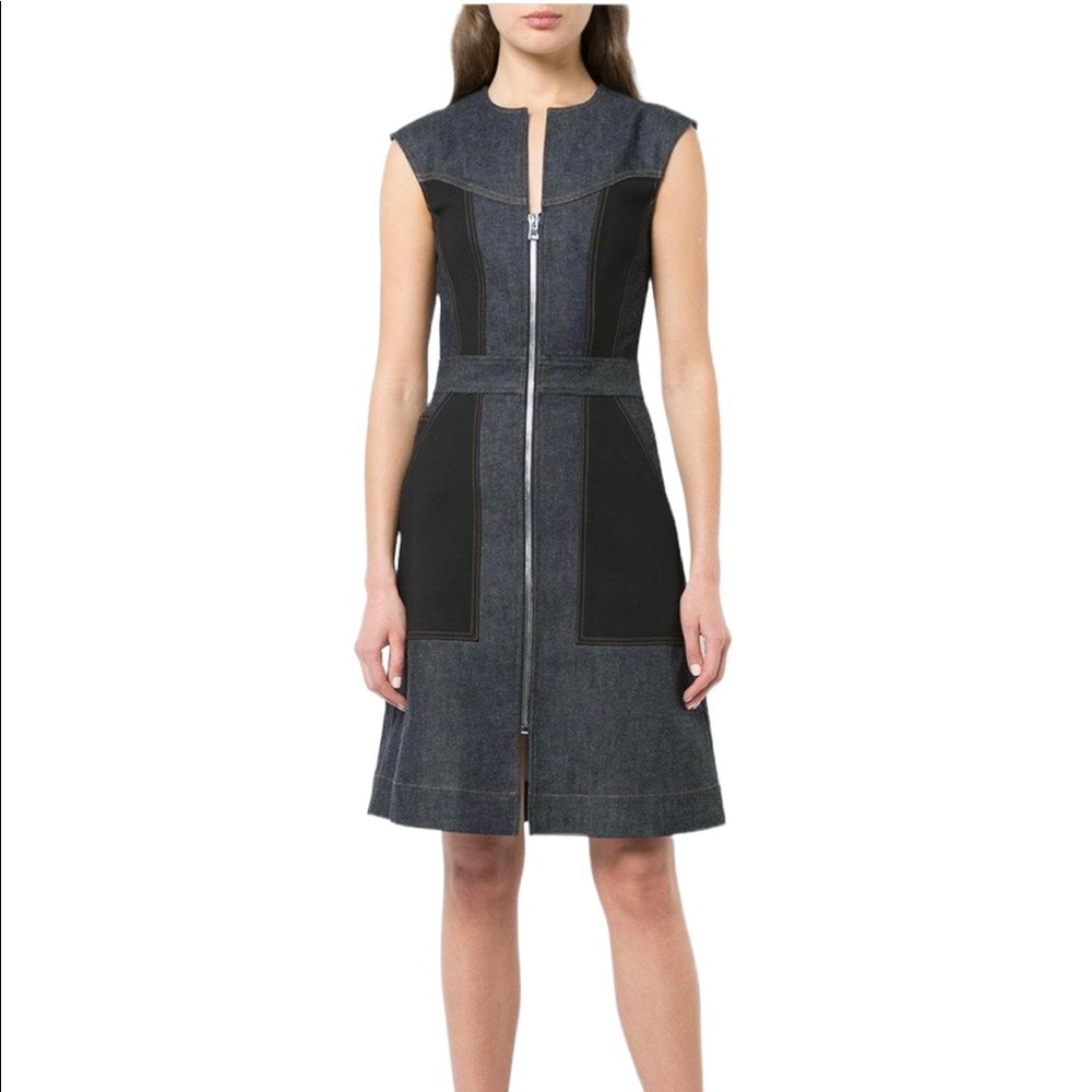 Diane Von FURSTENBERG Sleeveless Tailored Zip Front Dress